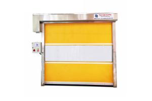 Quality Industrial High - Wind Area High Speed Door With Strong Wind Bar AC 220V - 240V for sale