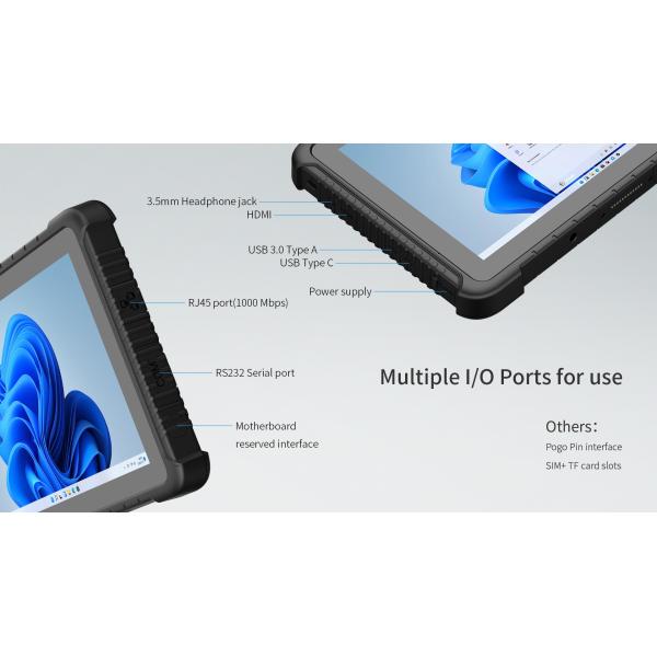 4G 3G WiFi USB Interface NFC Real Handheld Rugged PC Tablet With Strap Charging Rack