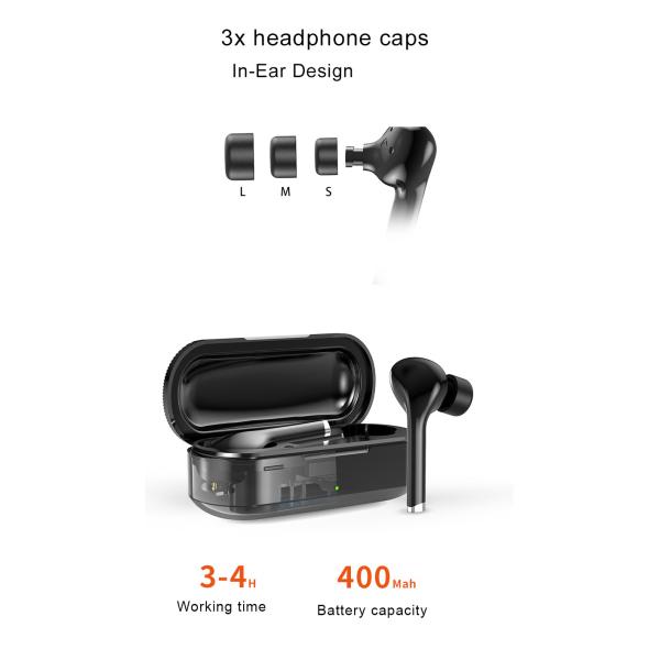 Cellphone Auto Connect TW12 Small Wireless Bluetooth Earbuds