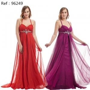 Quality Red Lady Evening Dress Customization Floor Length Formal Dress for sale