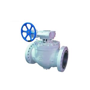 Quality High Temperature Trunnion Ball Valve , Gear Operated Fixed Ball Valve for sale