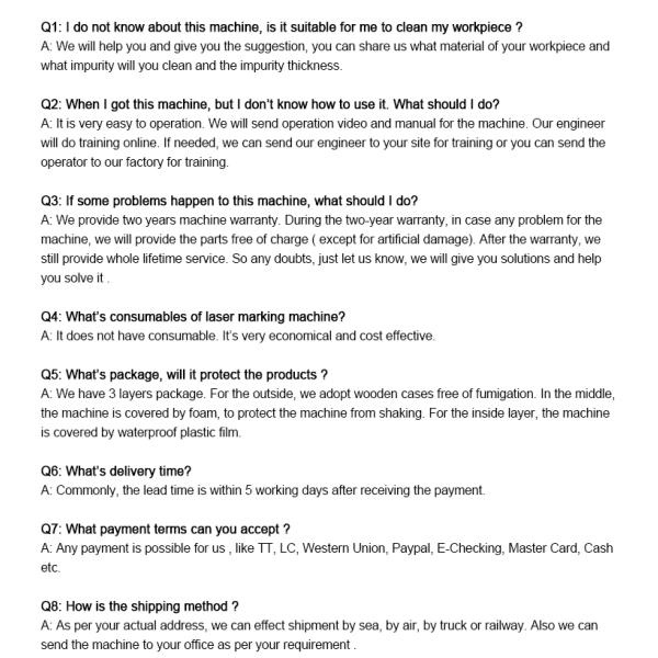 ISO9001 Laser Rust Removal Machine 1000w Rust Cleaning Laser