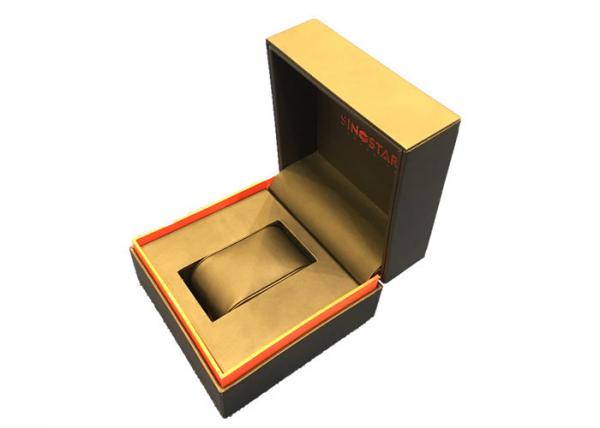 Buy Single Twist Black Plastic Watch Box High Glossy Durable Presentation Gift at wholesale prices