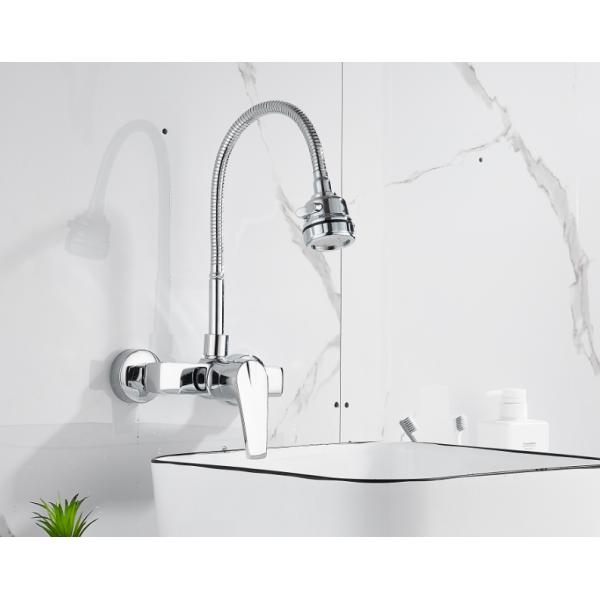 Kitchen Flexible Curving Wall Mounted CE Concealed Basin Mixer