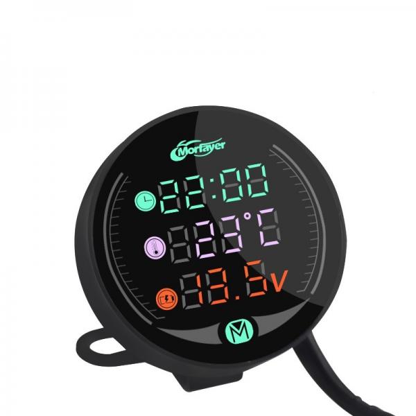 Buy 8-30v Motorcycle Aftermarket Speedometer , 12w Universal Motorcycle Tachometer at wholesale prices