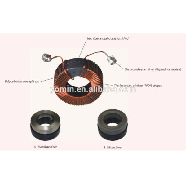 Mini Ring Red Epoxy Resin Current Transformer CT 1/1a