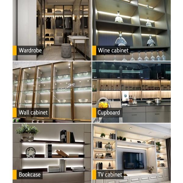 90 Degrees Angle Corner LED Profile Wall Mounted For Cabinet