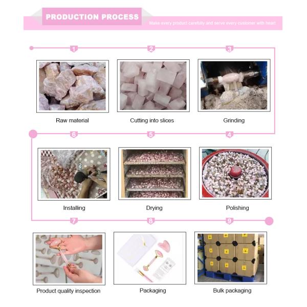 47mm Mini Waterproof Natural Face Jade Rollers Electric Vibration