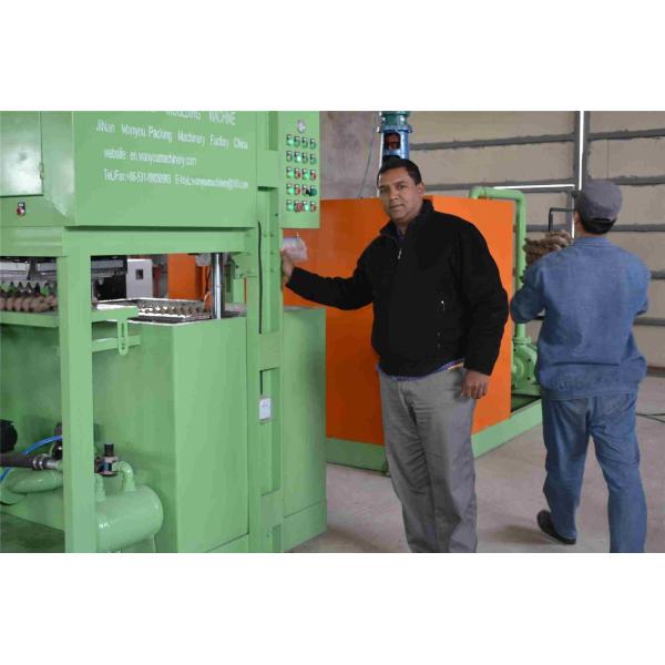 700pcs/h Semi Automatic Egg Tray Machine / Paper Pulp Molding Machine PLC Controlled