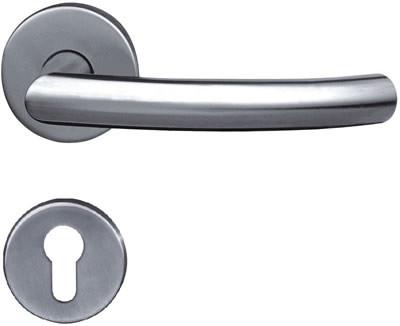 Buy Right Angle Arc End Stainless Steel Tubular Door Handles Hardware Fittings at wholesale prices
