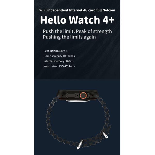 Hello Watch 4 4G Smart Watch Cellular Card Version AMOLED Wifi 16GB ROM 2G RAM Bluetooth Call