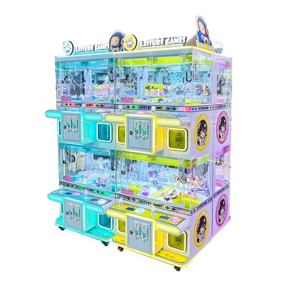 Age 8 Years Mini Toy Vending Toy Claw Machine for 4 Players Design Super Crane Machine