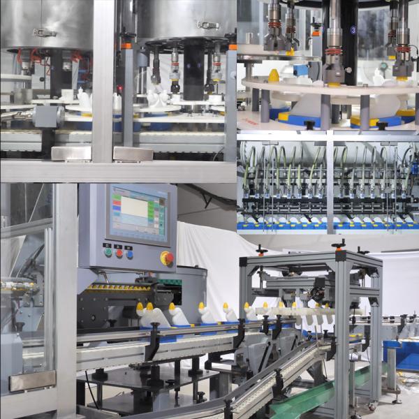 PLC Control Corrosive Liquid Filling Production Line AC380V