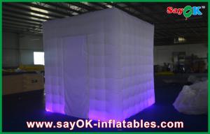 Inflatable Party Decorations 2 Doors Wedding Inflatable Advertising Products Foldable Photo Booth With Led Light