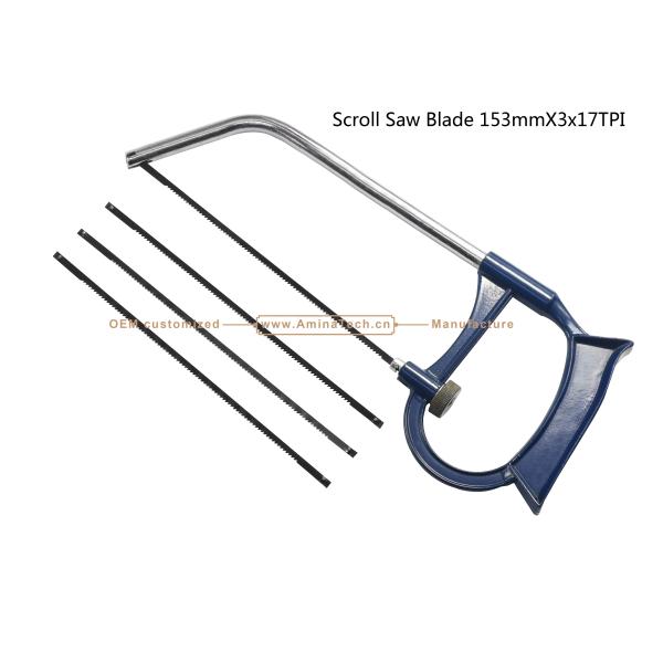 Scroll Saw Blade 153mmX3x10T/14T/17T/18T/24T Cutting wood,Plastic,Low-hardness metal