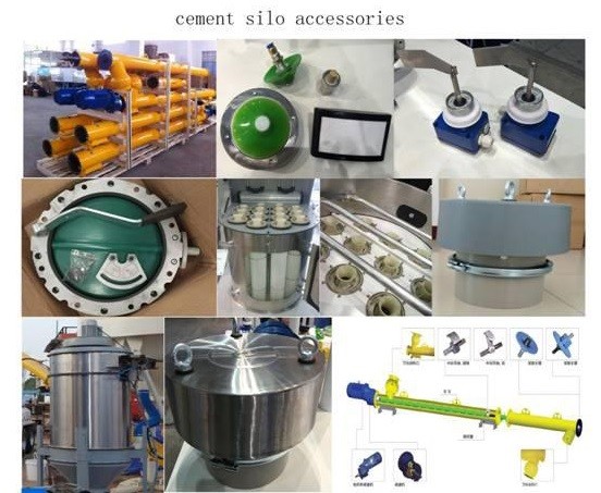 Automatic Low Level Cement Silos 100 Ton / Silo Cement Storage Stable Structure