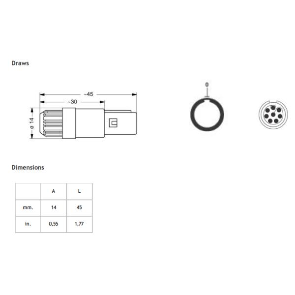 3 Pin Plastic Circular Connectors Female Push Pull Socket For PCB Welding