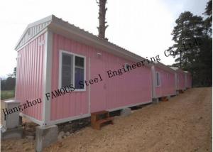 Light Duty 40ft Prefab Container House For Temporary Accommodation With Painted Surface