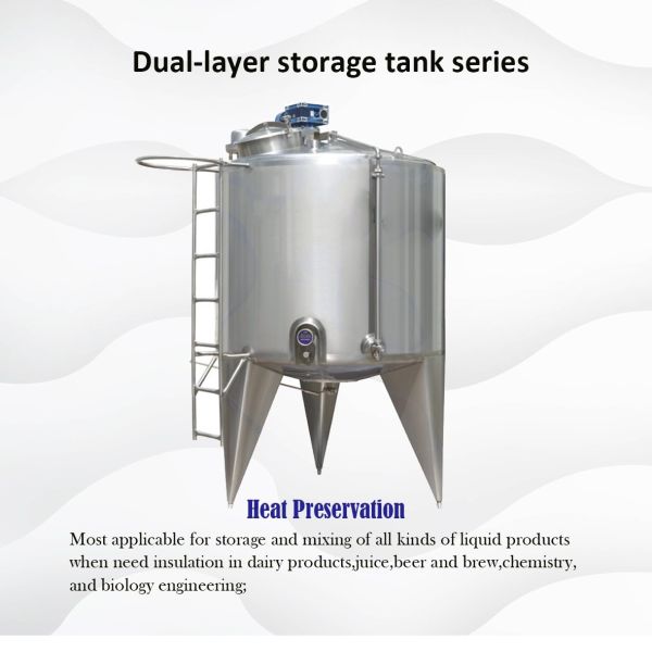 Isolated Design Juice Beer Stainless Steel Tanks With Agitator