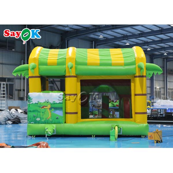 Small Multi fun Crocodile Inflatable Bounce Castle House Slide For Kid