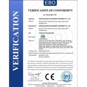 Dongguan Zehui machinery equipment co., ltd Certifications