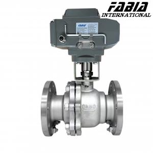 Quality FABIA Electric High Pressure Two-Piece Ball Valve for sale