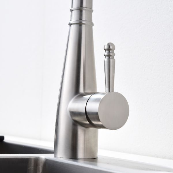 Motion Activated Pull Down Kitchen Faucet 18/10 Stainless Steel Rotatable Kitchen Tap