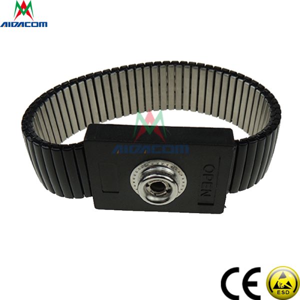 PVC PU Coil 0.1s Static Dissipative ESD Wrist Strap
