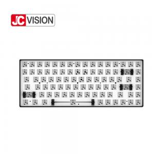 China JCVISION 84 Keys Mechanical Keyboard Kits Anti Ghosting CNC Metal Aluminum Frame on sale