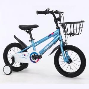 China Simple Design Lightweight Kids Bike With Steel Basket Adjustable Seats on sale