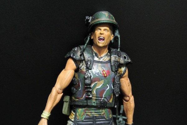 Camouflage Soldier Action Figures , Army Action Figures With Screaming Face