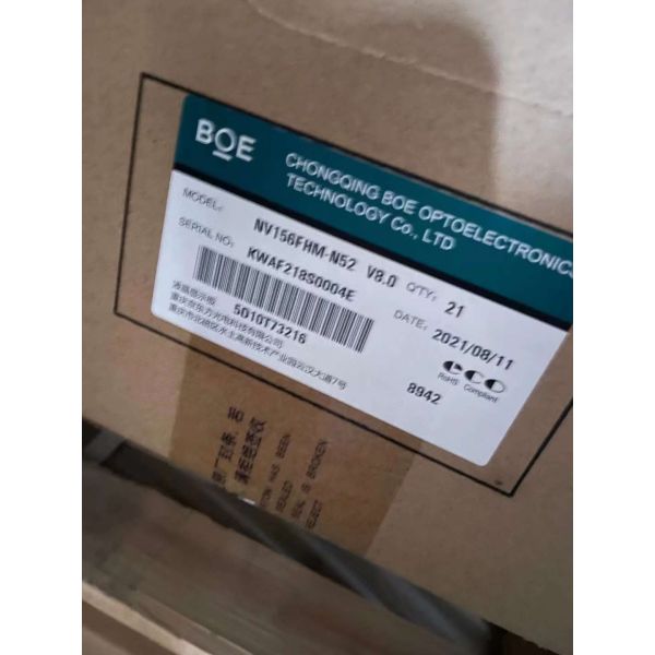 BOE 15.6inch Laptop Lcd Display Model NNV156FHM-N52 1920x1080Pixels 141PPI 30PIN Contrast Ratio 1200:1