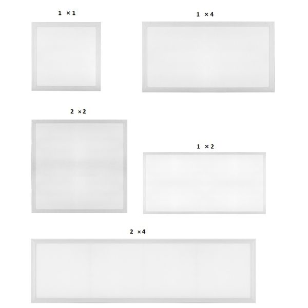 Flickering Free Smart Recessed Slim LED Panel Light , 1 X 2 Led Flat Panel