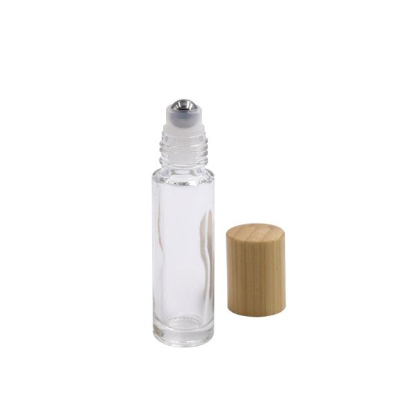 10ml 15ml Clear Round Aromatherapy Roller Bottles With Screen Printing Logo