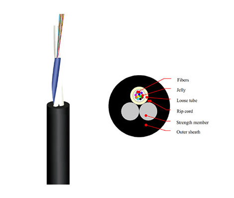 24 Core Non Metallic Aramid Yarn Mini ADSS Cable G652D Specification
