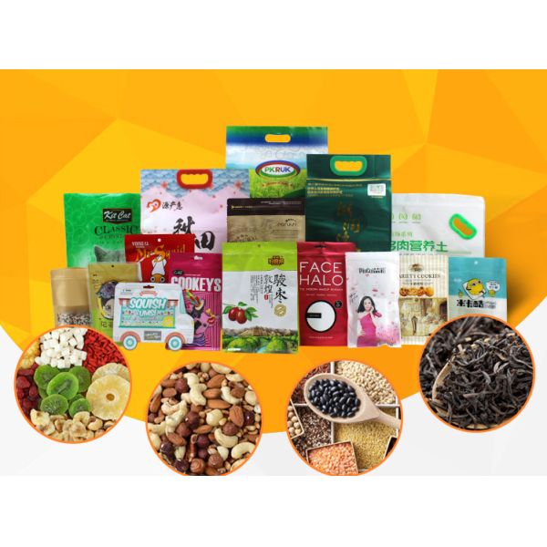 Horizontal Flat Sachet Pouch Packing Machine 70p/M 4 Side Seal