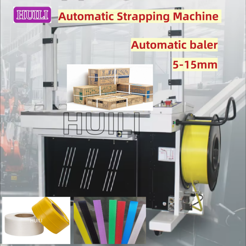 PLC Controlled Automatic Strapping Machine Continuous Mode Carton Box Strapping