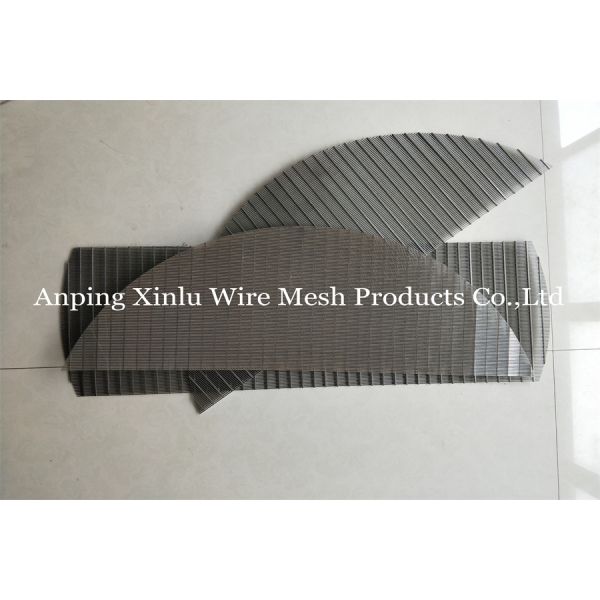 Flat Wedge Wire Screen Panel Wrapped SS304 SS316 300 - 3000mm Width