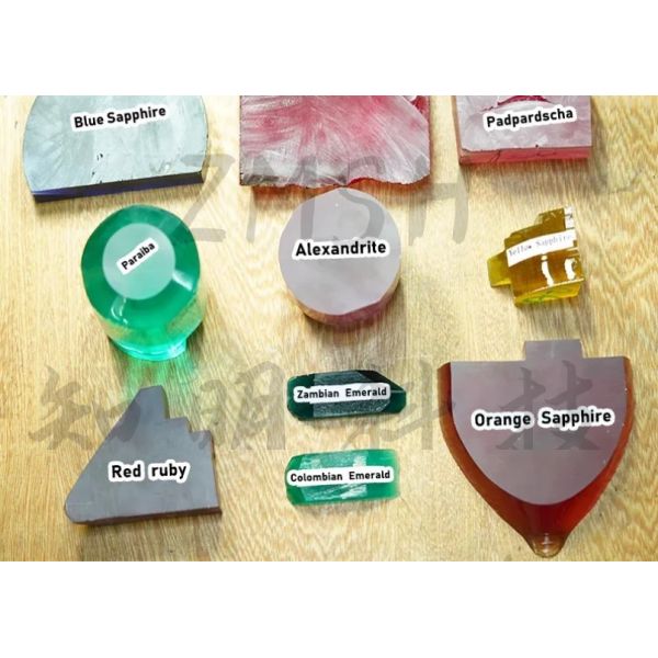 Synthetic Gemstones Uncut Corundum Raw Material Unpolished Lab Created Blue Sapphire