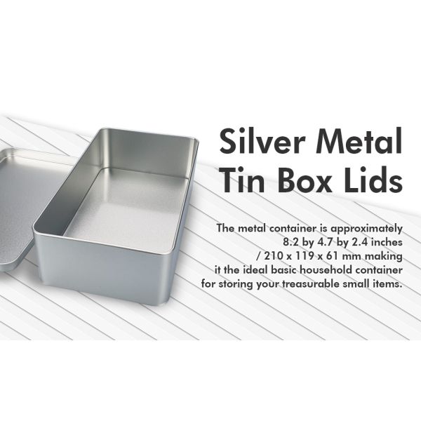large tin box with lid