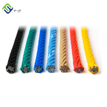 6 Strands Fishing Net Combination Wire Rope PP Monofilament 16mm