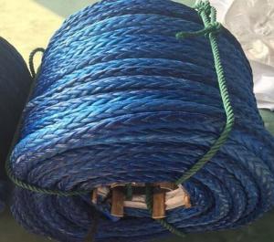 Quality Vessel Marine Braided Rope 12 Strands Uhmwpe Braided Mooring Lines for sale