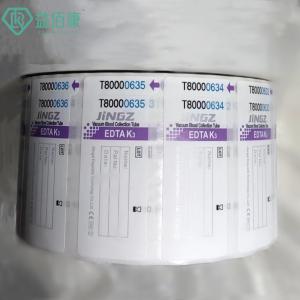 China Blood Tube Labels EDTA Tube Labels Blood Collection Tube Stickers on sale