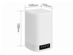 Adjustable Color LED Light Bluetooth Speaker Alarm Clock 6 In One Super