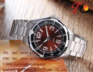 Classic business style watch men watch with stainless steel band