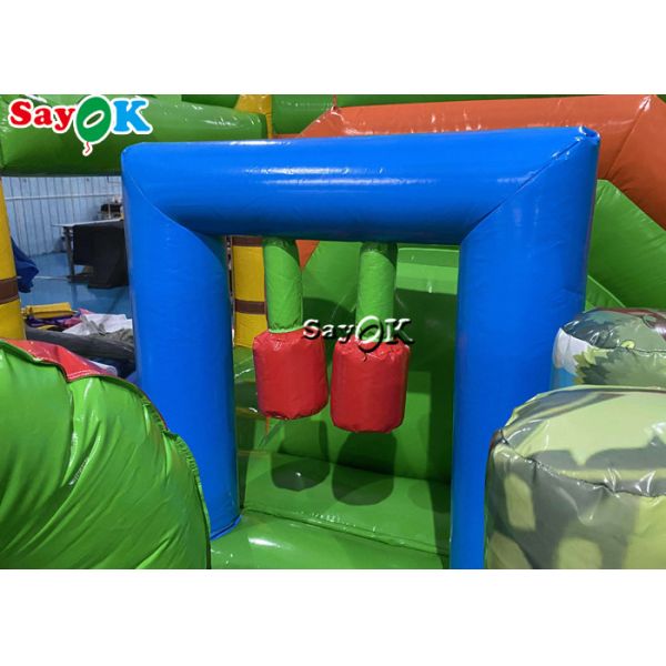 Zoo Themed Inflatable Bounce House Children'S Playground Water Slide
