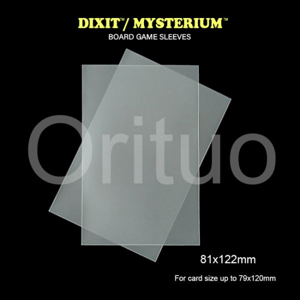 Matte Dixit Mysterium Card Sleeves Clear Non Glare With Size 81x122mm