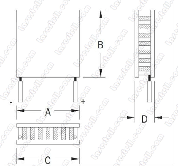 Multiple Specification Thermoelectric chiller plate Cooling Chip for Laser IPL Machine