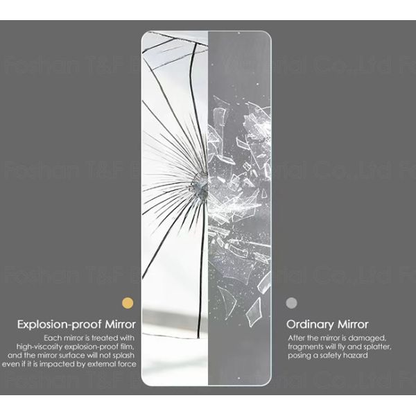Rectangular Bathroom Hardware Sets , Illuminated Full Body LED Dressing Mirror