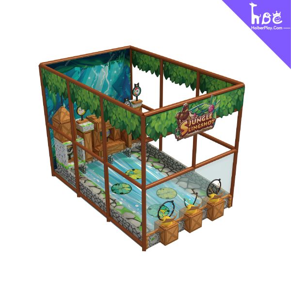 Interactive Jungle Slingshot Game with Lights and Sounds for Kids